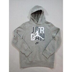 Jordan Boys Jumpman x Nike Block Logo Fleece Hoodie - Size M (10-12 YRS)